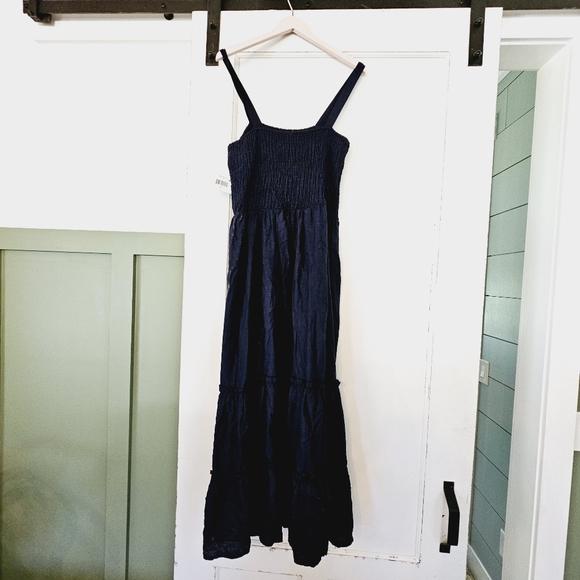 Teired smocked summer dress sz M - Picture 6 of 8